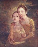 Thomas Gainsborough Two Daughters with a Cat USA oil painting reproduction
